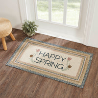 Thumbnail for Kaila Happy Spring Jute Braided Rug Rect. with Rug Pad 27