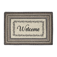 Thumbnail for Floral Vine Jute Braided Rug Rect 20