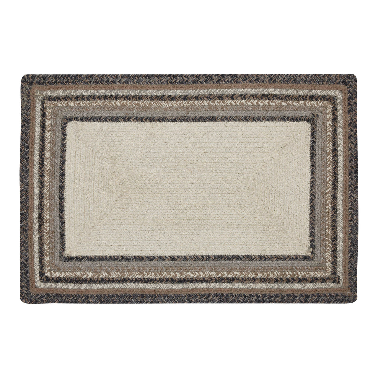 Floral Vine Jute Braided Rug Rect with Rug Pad 20"x30" VHC Brands