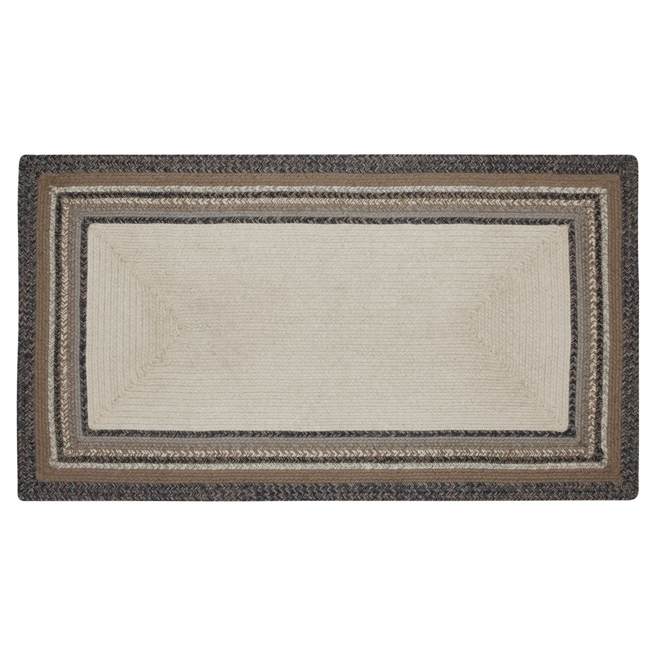 Floral Vine Jute Braided Rug Rect. with Rug Pad 27"x48" VHC Brands - The Fox Decor
