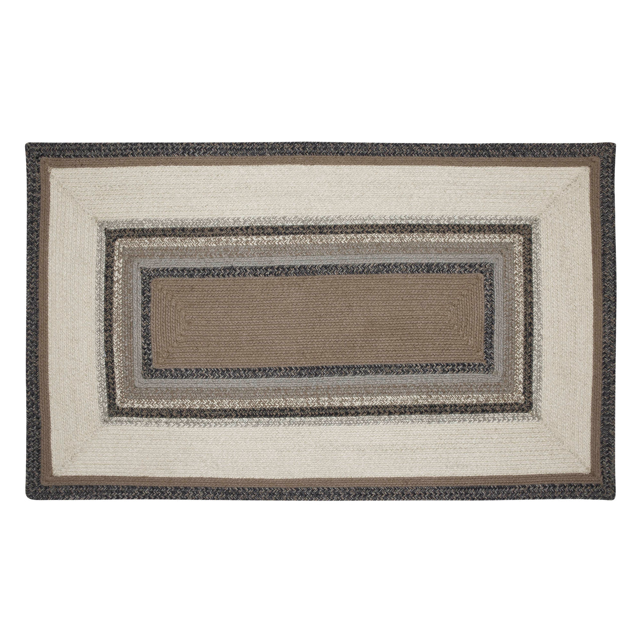 Floral Vine Jute Rectangle Braided Rug 3'x5' (36"x60") VHC Brands - The Fox Decor