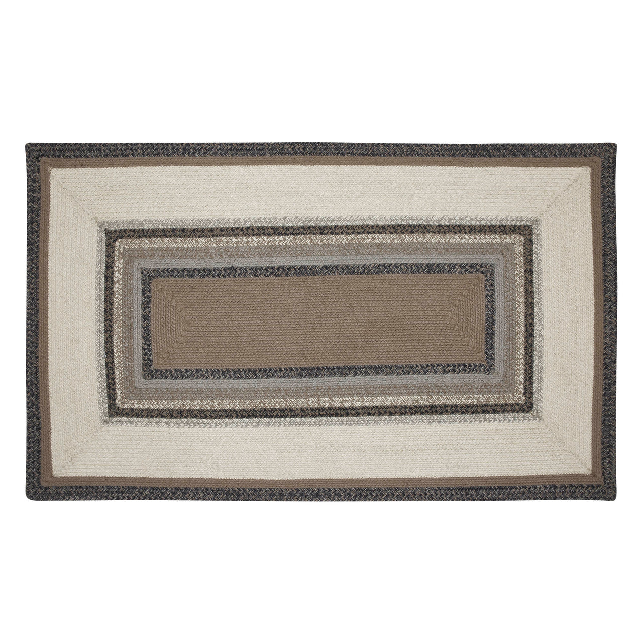 Floral Vine Jute Rectangle Braided Rug 3'x5' (36"x60") VHC Brands