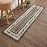 Thumbnail for Floral Vine Rect. Jute Braided Runner Rug with Rug Pad 24