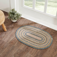 Thumbnail for Kaila Jute Braided Rug Oval with Rug Pad 20