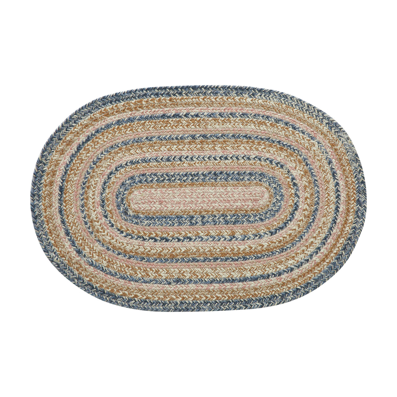 Kaila Jute Braided Rug Oval with Rug Pad 20"x30" VHC Brands - The Fox Decor