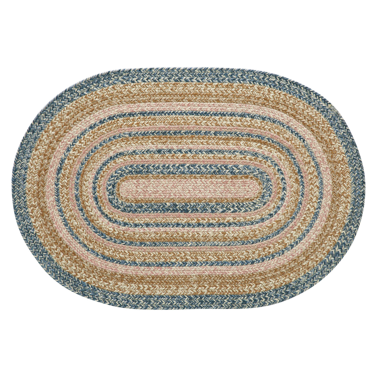 Kaila Jute Braided Rug Oval with Rug Pad 24"x36" (2'x3') VHC Brands - The Fox Decor