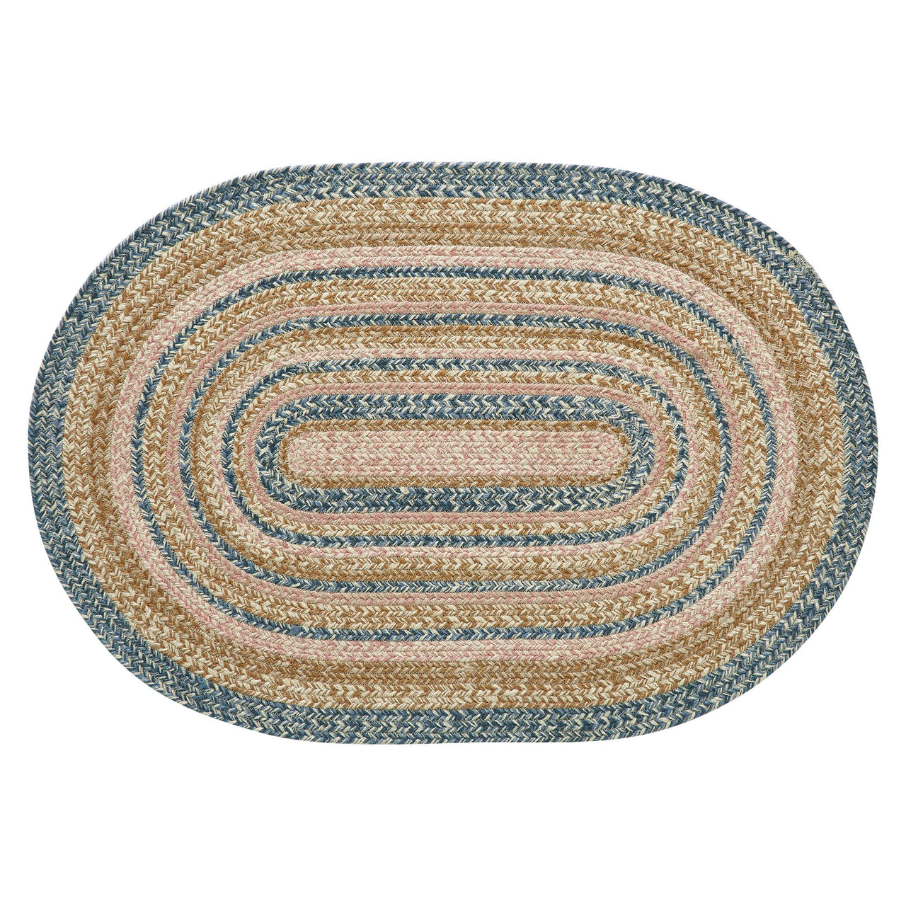Kaila Jute Braided Rug Oval with Rug Pad 24"x36" (2'x3') VHC Brands