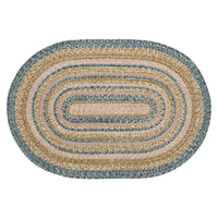 Thumbnail for Kaila Jute Braided Rug Oval with Rug Pad 24