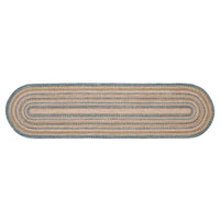 Thumbnail for Kaila Jute Braided Runner Rug Oval with Rug Pad 24