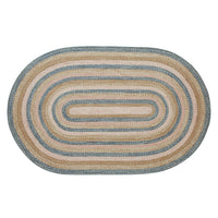 Thumbnail for Kaila Jute Braided Rug Oval with Rug Pad 5'x8' VHC Brands