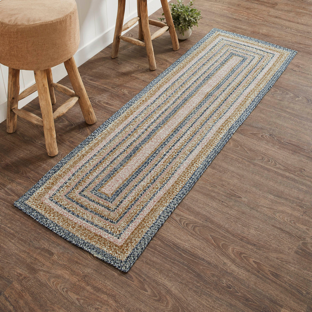 Kaila Jute Braided Runner Rug Rect. with Rug Pad 24"x78" VHC Brands