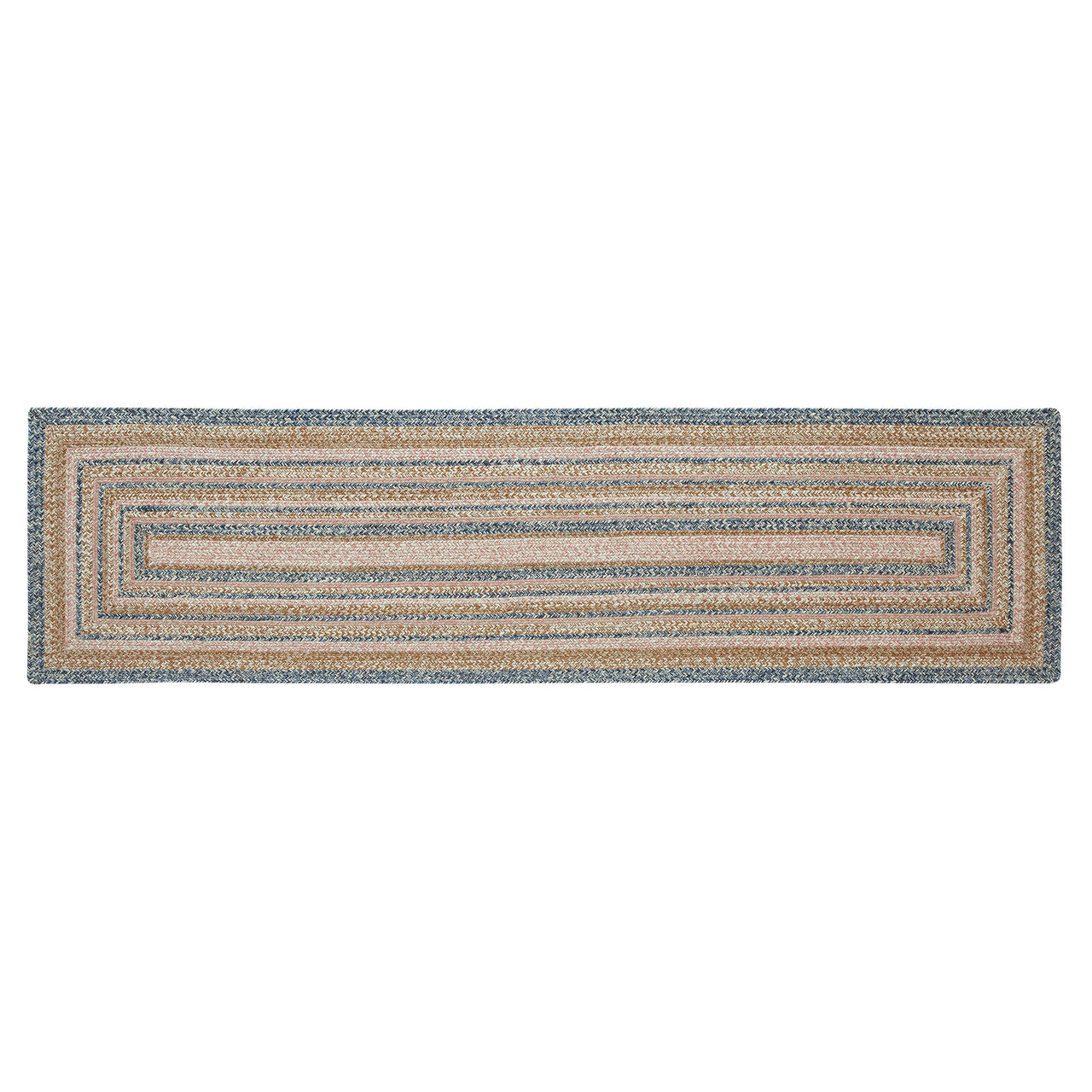 Kaila Jute Braided Runner Rug Rect. with Rug Pad 24"x96" (2'x8') VHC Brands - The Fox Decor