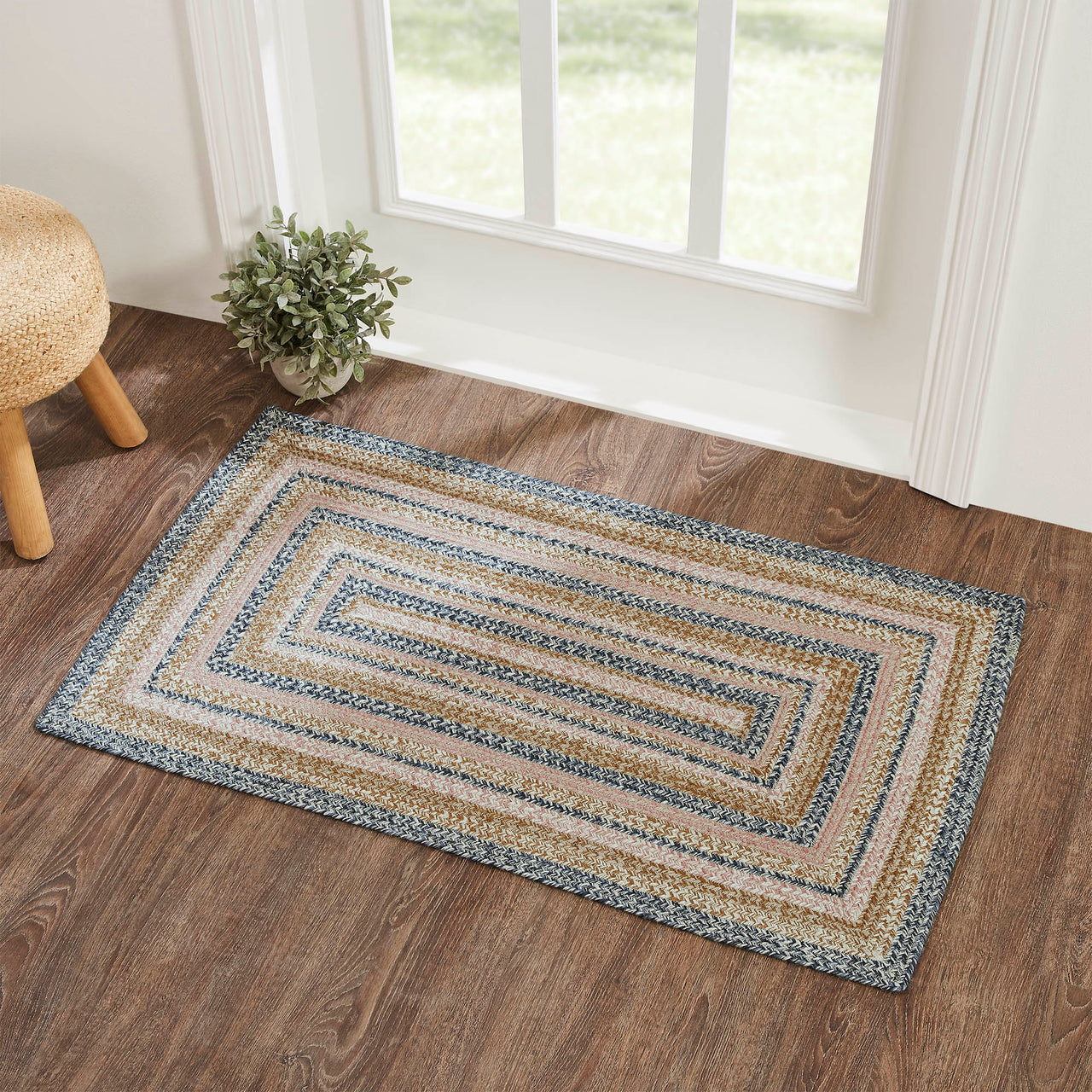 Kaila Jute Braided Rug Rect. with Rug Pad 27"x48" VHC Brands