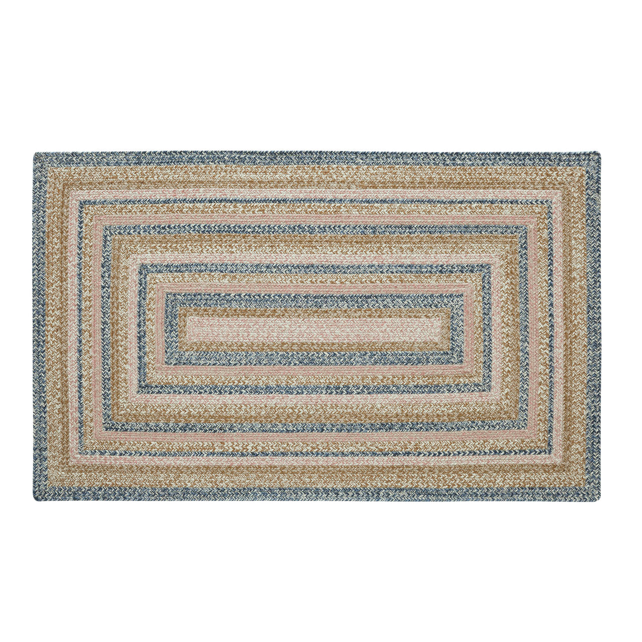 Kaila Jute Braided Rug Rect. with Rug Pad 36"x60" (3'x5') VHC Brands - The Fox Decor