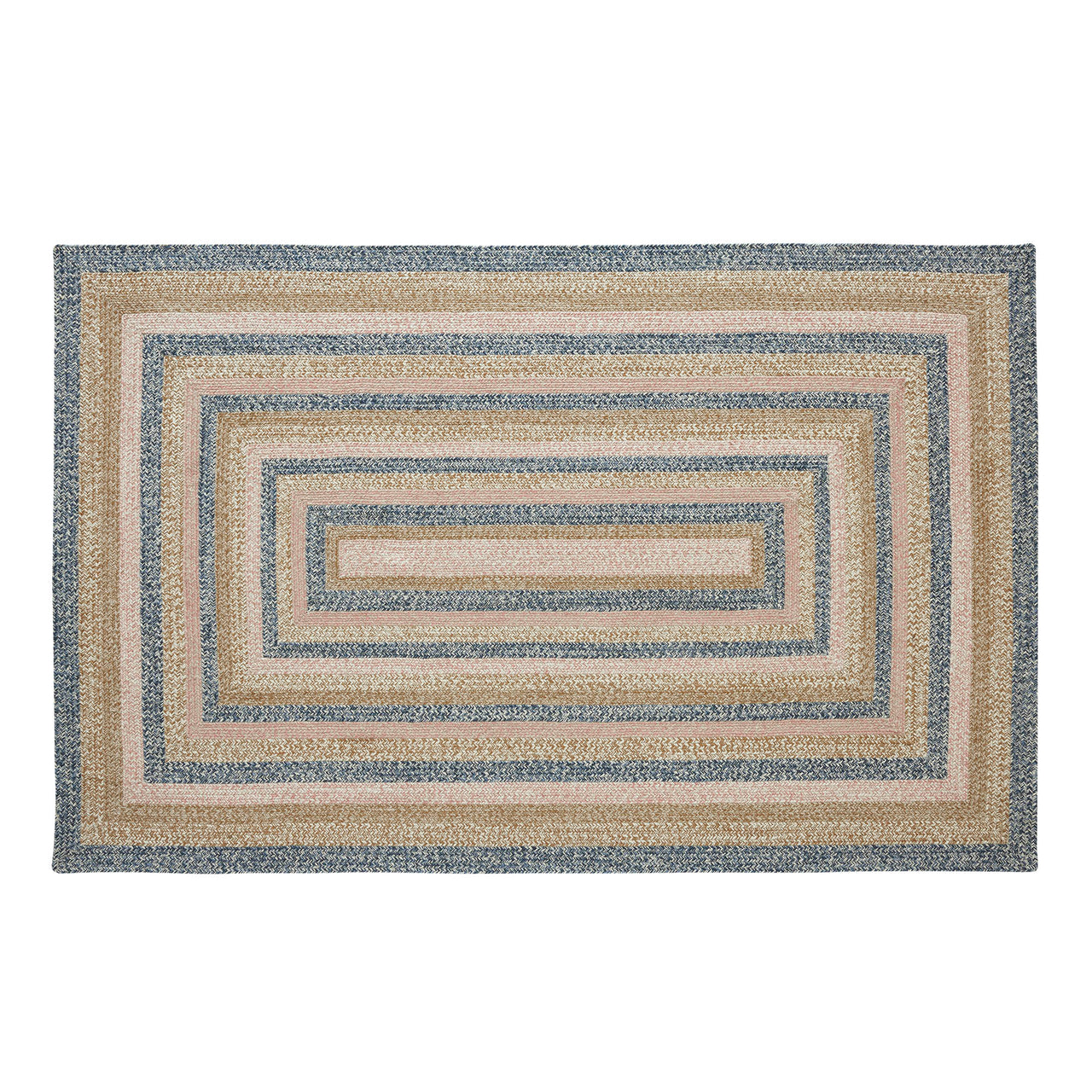 Kaila Jute Braided Rug Rectangle with Rug Pad 5'x8' VHC Brands