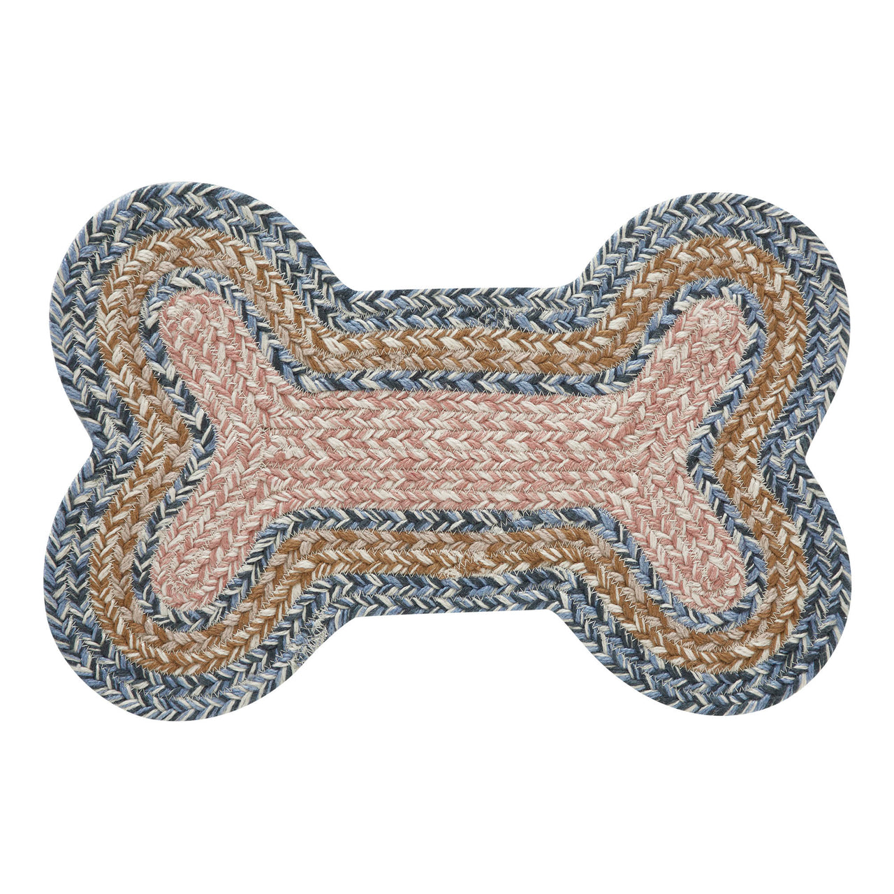 Kaila Indoor/Outdoor Medium Bone Braided Rug 11.5"x17.5" VHC Brands - The Fox Decor