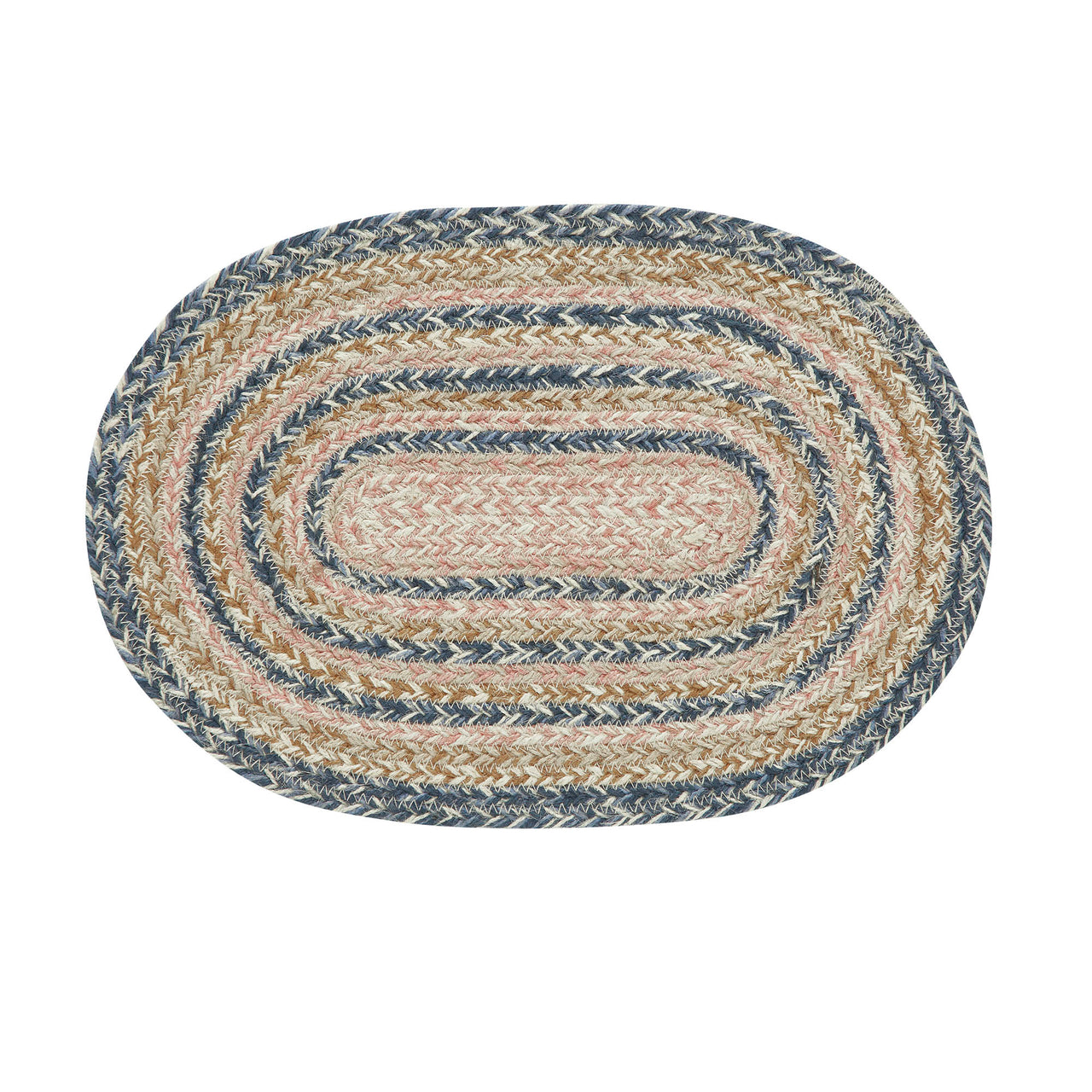 Kaila Jute Braided Oval Placemat 10"x15" VHC Brands - The Fox Decor