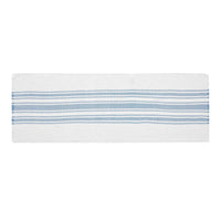 Thumbnail for Antique White Stripe Blue Indoor/Outdoor Table Runner 12x36 VHC Brands VHC Brands