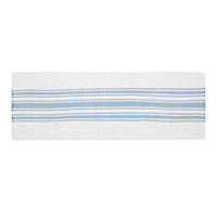 Thumbnail for Antique White Stripe Blue Indoor/Outdoor Table Runner 12x36 VHC Brands VHC Brands