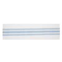 Antique White Stripe Blue Indoor/Outdoor Table Runner 12x48 VHC Brands - The Fox Decor