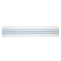Antique White Stripe Blue Indoor/Outdoor Table Runner 12x72 VHC Brands VHC Brands - The Fox Decor