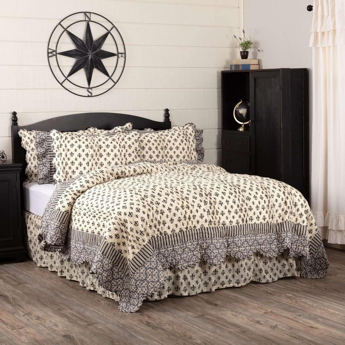 Elysee California King Quilt 130Wx115L VHC Brands - The Fox Decor