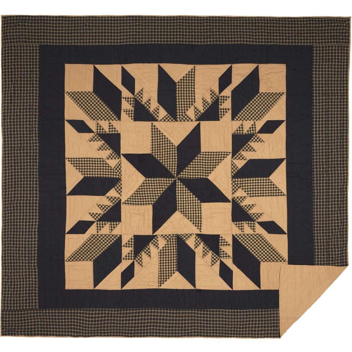 Dakota Star Luxury King Quilt 120Wx105L VHC Brands - The Fox Decor