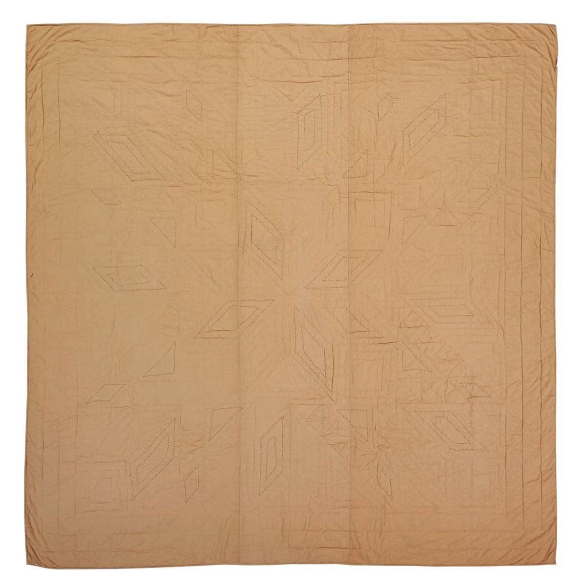 Dakota Star Luxury King Quilt 120Wx105L VHC Brands back