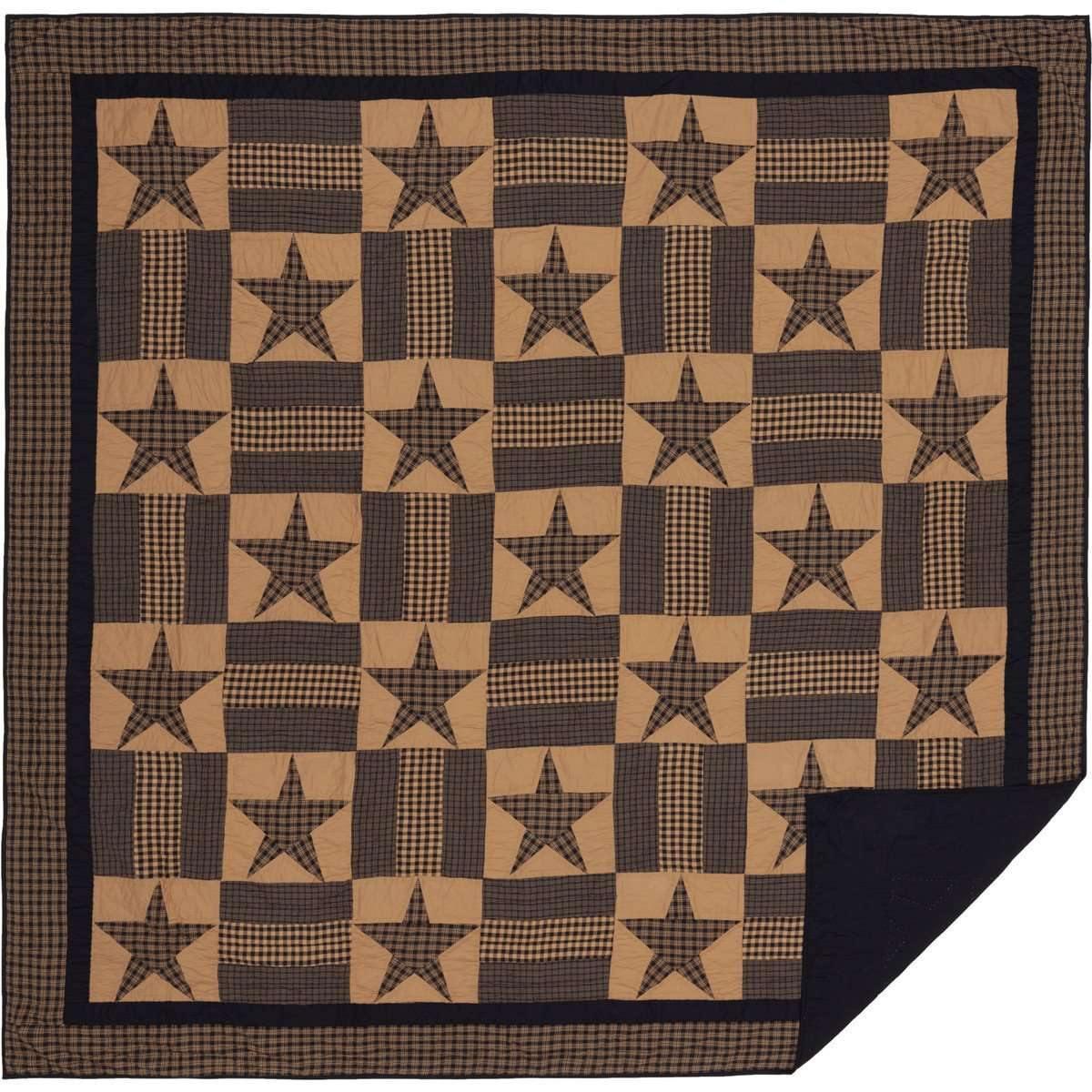 Teton Star Queen Quilt 90Wx90L VHC Brands full