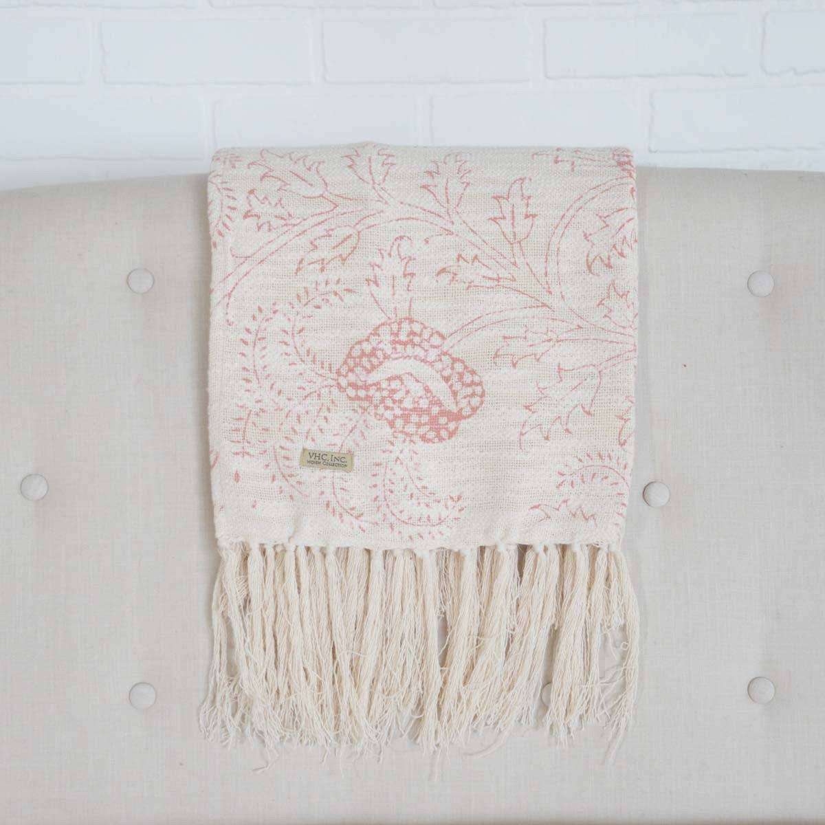 Genevieve Printed Woven Throw 60" x 50" VHC Brands - The Fox Decor