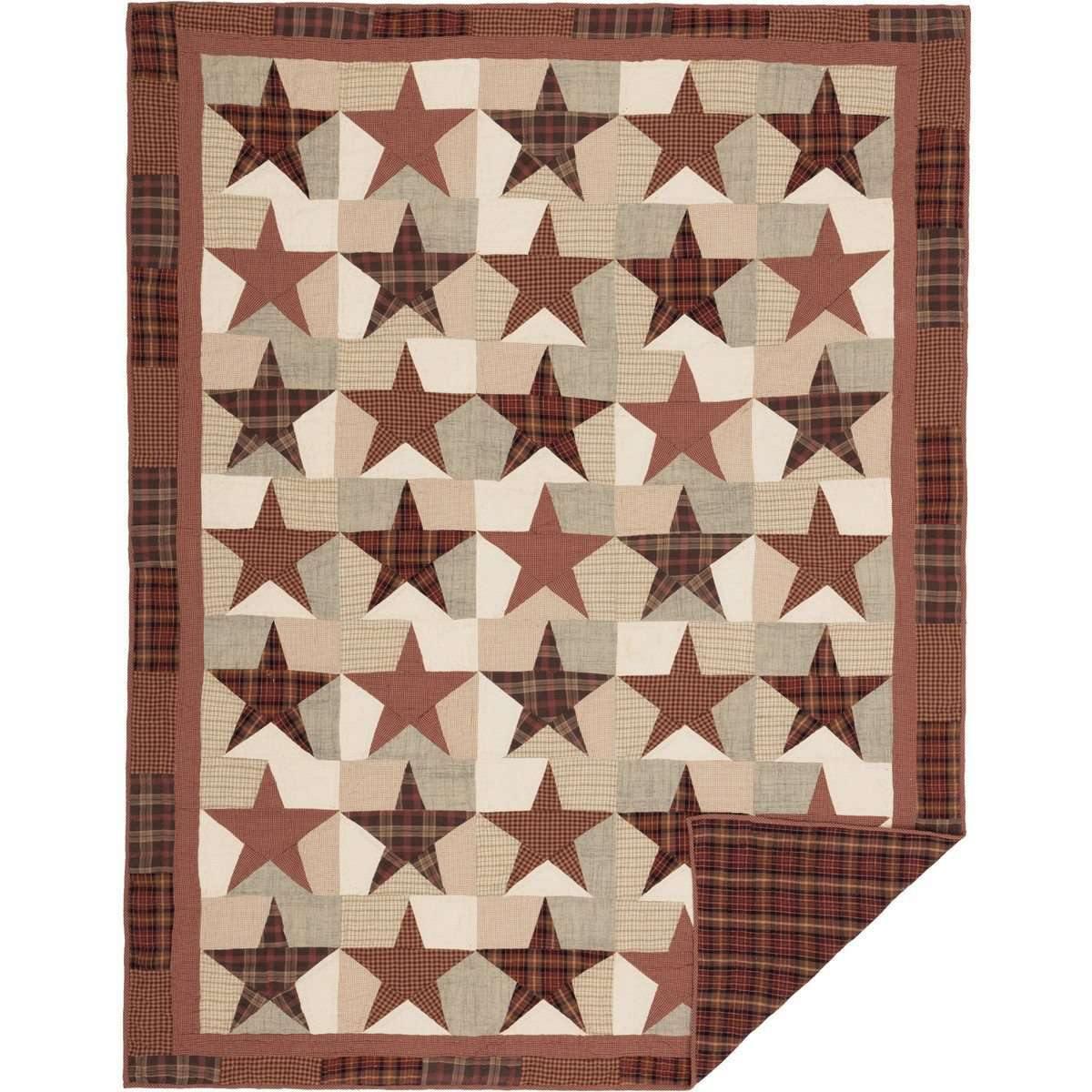 Abilene Star Twin Quilt 70Wx90L VHC Brands full