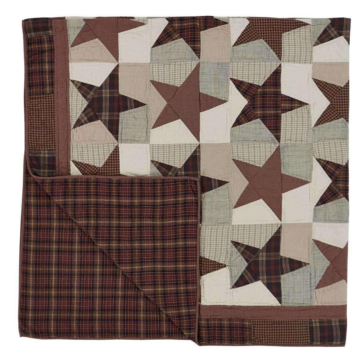 Abilene Star Twin Quilt 70Wx90L VHC Brands folded