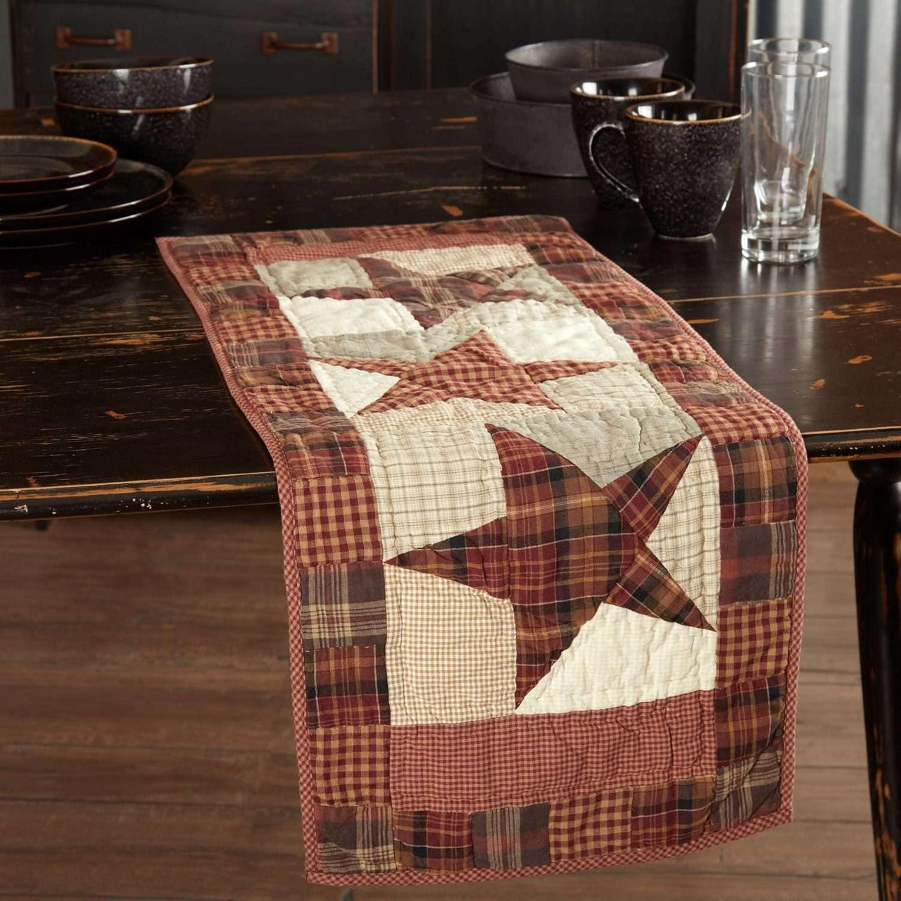 Abilene Star Quilted Runner 13x36 VHC Brands - The Fox Decor