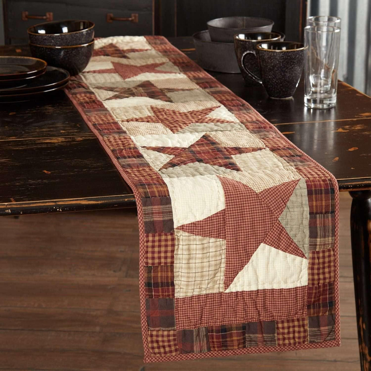 Abilene Star Quilted Runner 13x72 VHC Brands - The Fox Decor