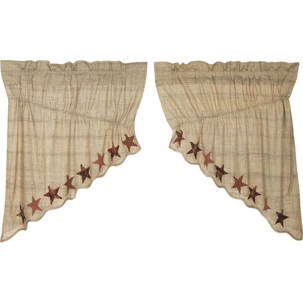 Abilene Star Prairie Swag Curtain Set of 2 36x36x18 VHC Brands - The Fox Decor