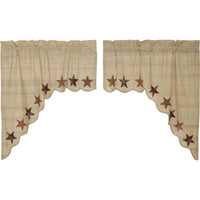 Thumbnail for Abilene Star Swag Curtain Set of 2 36x36x16 - The Fox Decor