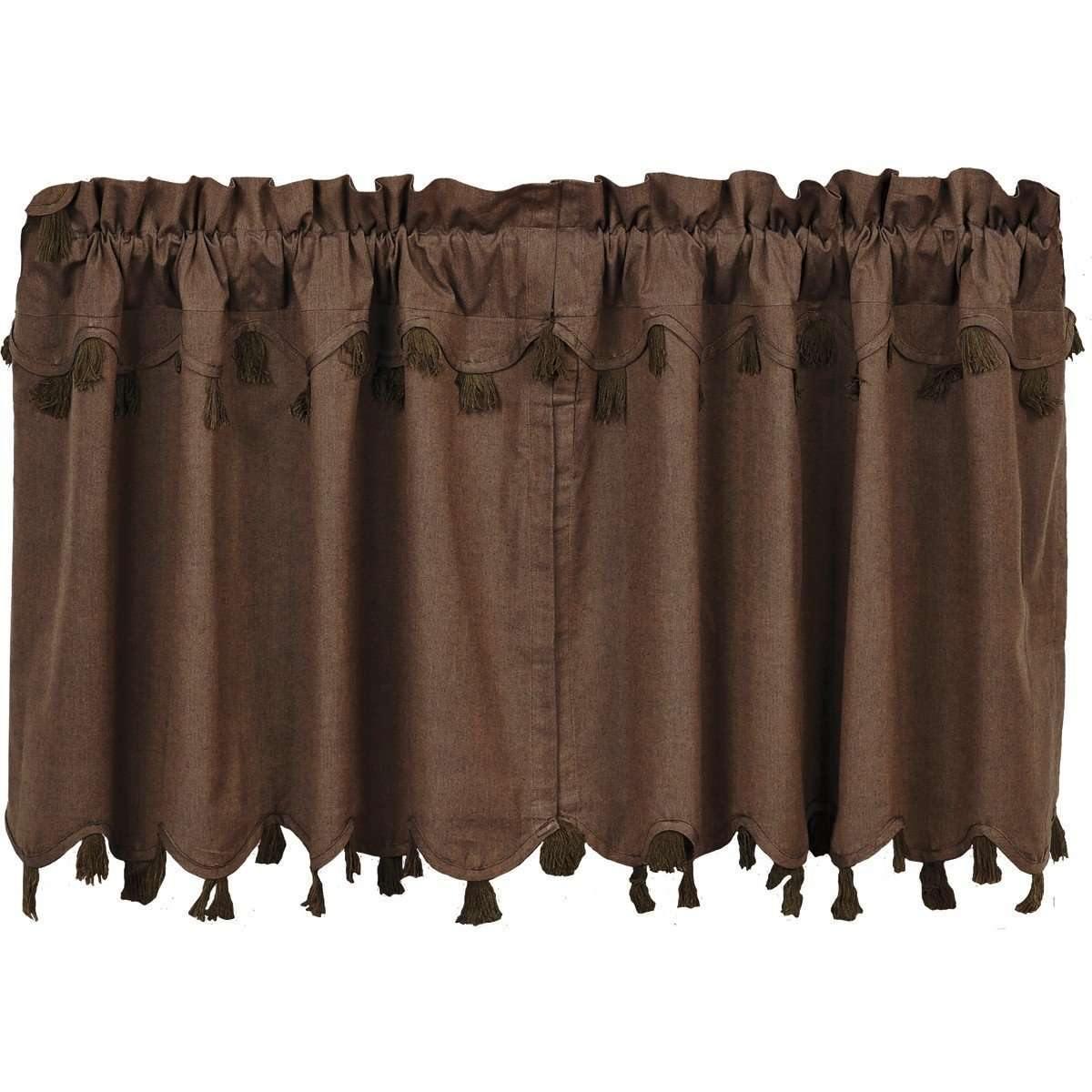 Carrington Tier Curtain Set of 2 L24xW36 - The Fox Decor