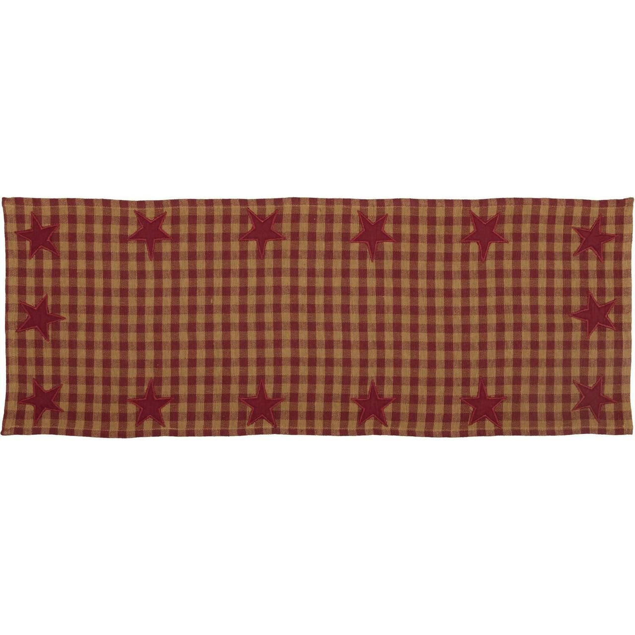 Burgundy Star Runner Woven 13x36 VHC Brands - The Fox Decor