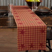 Burgundy Star Runner Woven 13x72 VHC Brands - The Fox Decor