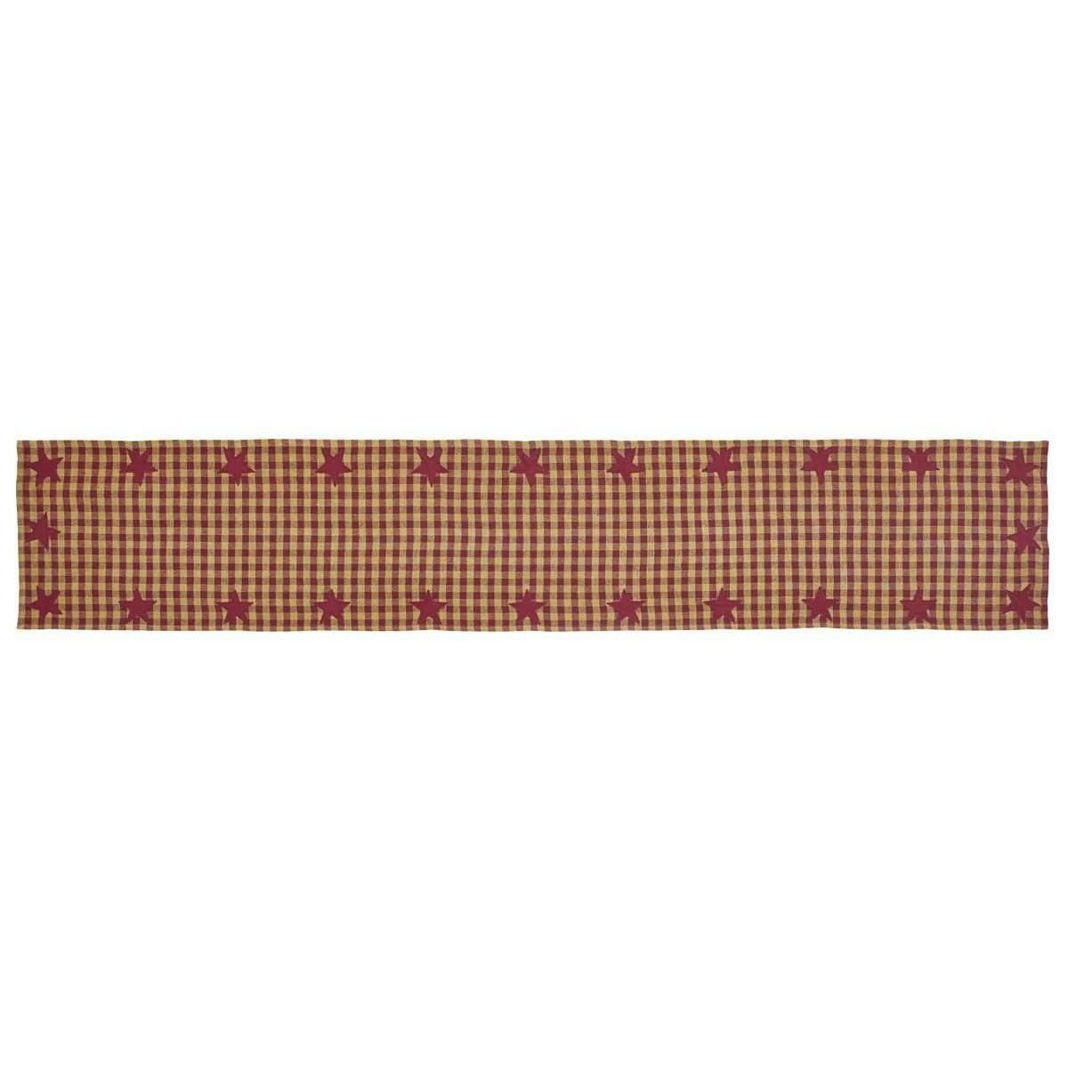 Burgundy Star Runner Woven 13x72 VHC Brands - The Fox Decor