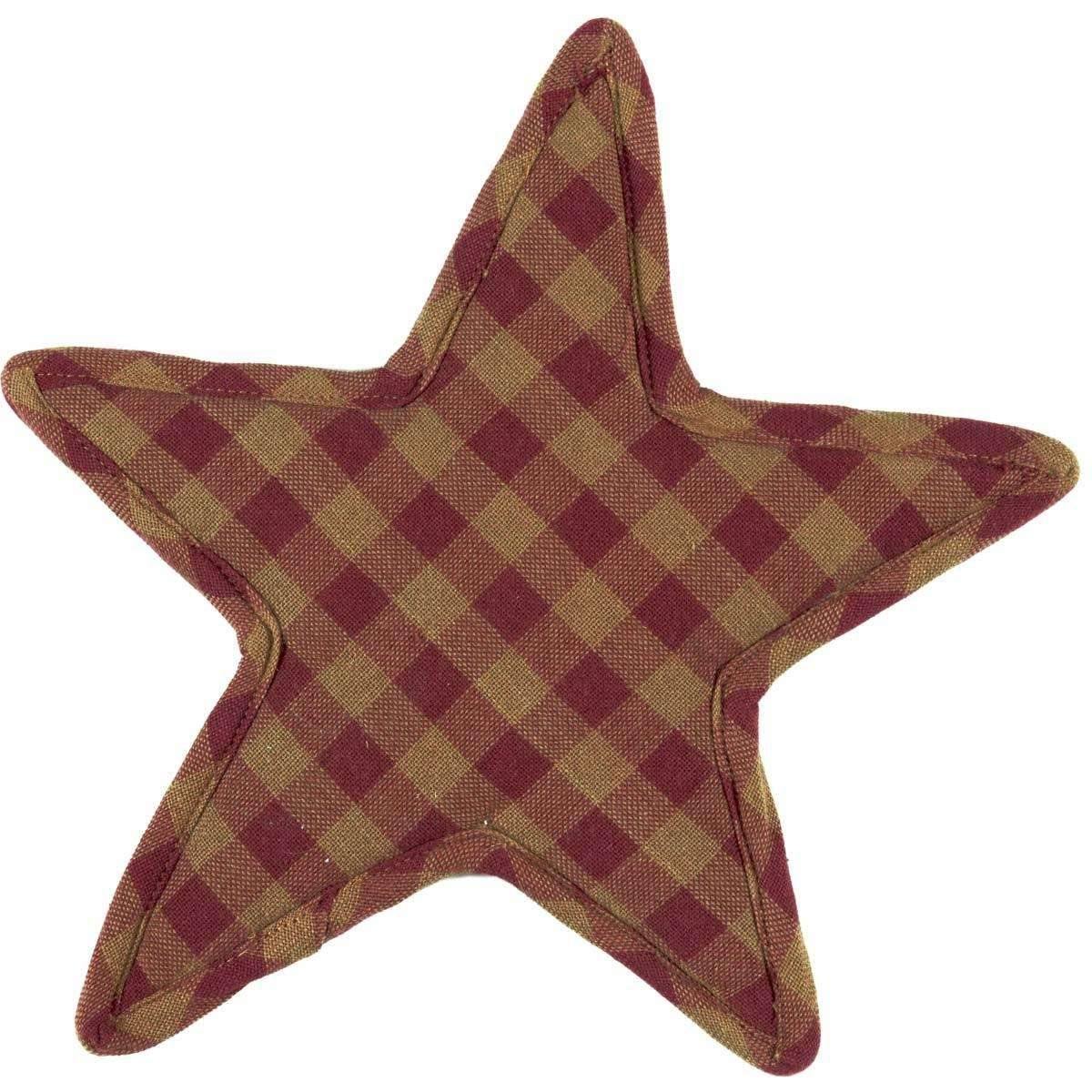 Burgundy Star Trivet Star Shape 10" VHC Brands
