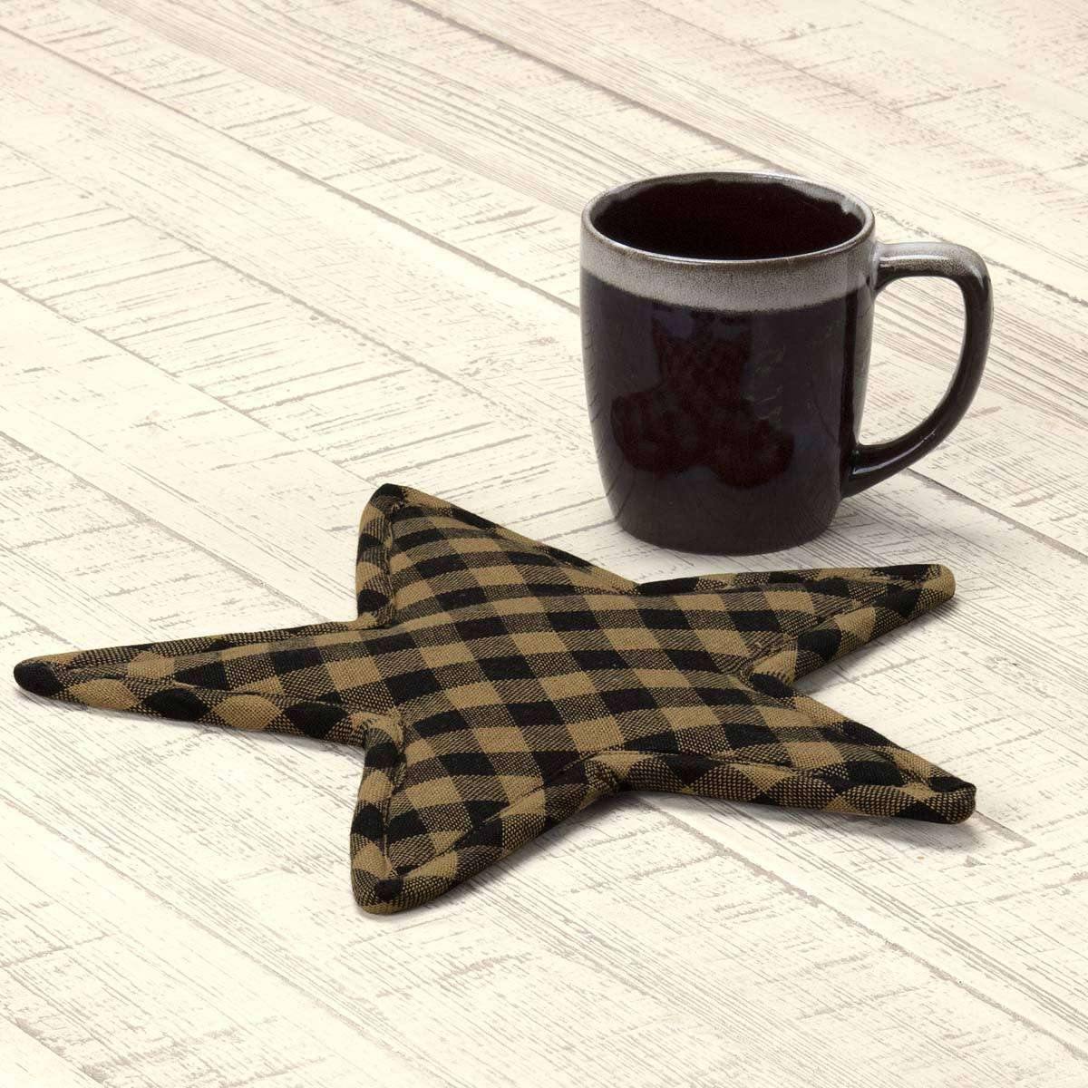 Black Star Trivet Star Shape 10