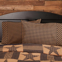 Thumbnail for Navy Check Standard Pillow Case Set of 2 21x30