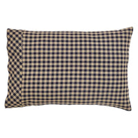 Thumbnail for Navy Check Standard Pillow Case Set of 2 21x30 VHC Brands - The Fox Decor