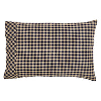 Thumbnail for Navy Check Standard Pillow Case Set of 2 21x30 VHC Brands - The Fox Decor