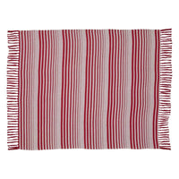 Thumbnail for Whimsical Candy Cane Stripe Woven Throw 60