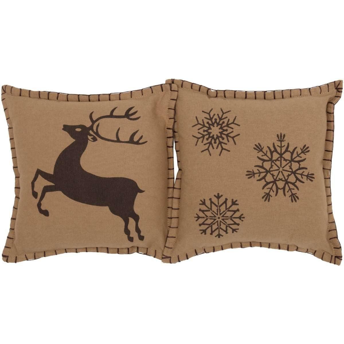 Prancer Pillow Set of 2 10x10 - The Fox Decor