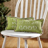 Thumbnail for Whimsical Christmas Pillows Up To No Good Set of 2 7x13 - The Fox Decor