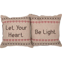Thumbnail for Merry Little Christmas Pillow Let Your Heart Set of 2 12x12 - The Fox Decor