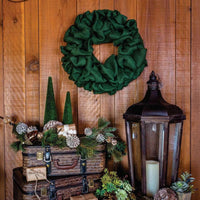Thumbnail for Green Burlap Wreath 20